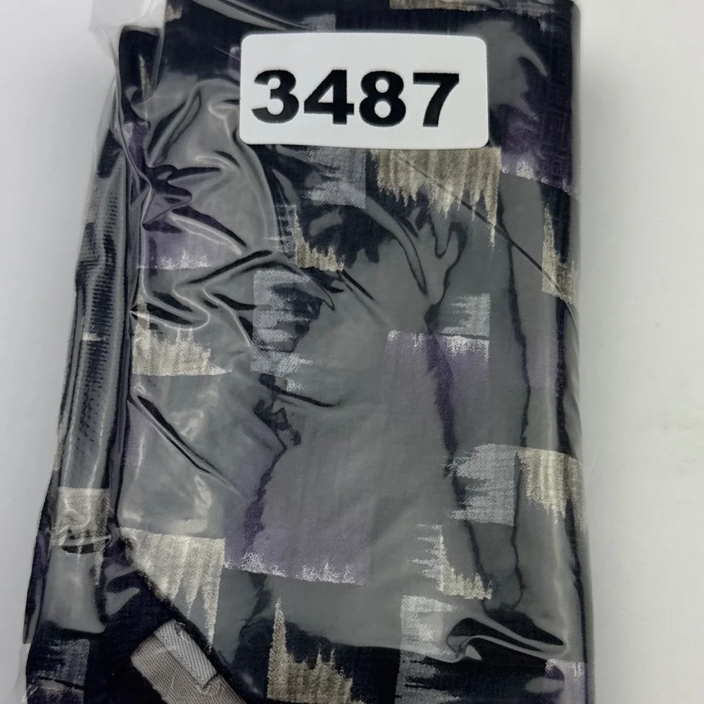 Pierre Cardin Mens Silk Tie Purple‎ Grey Abstract Geometric Made in USA